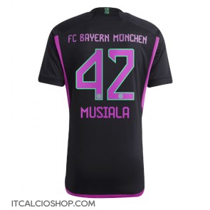 Bayern Munich Jamal Musiala #42 Seconda Maglia 2023-24 Manica Corta